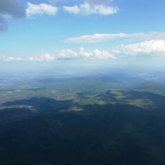 Flugwegposition um 15:48:23: Aufgenommen in der Nähe von Okres Prachatice, Tschechien in 2160 Meter